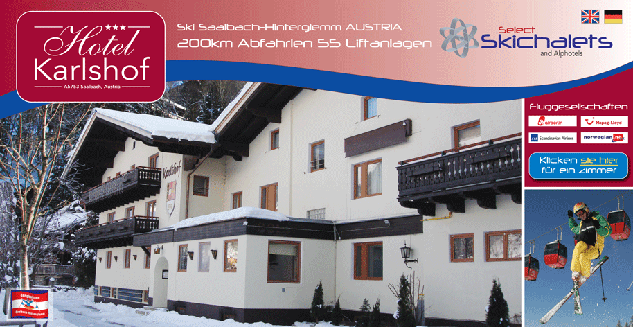 Ski Hotel Karlshof Saalbach Hinterglemm - Austria Skiing Holidays